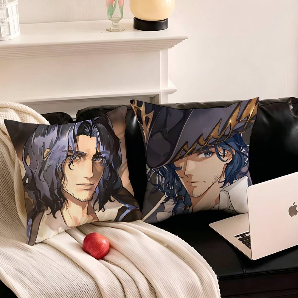 1pc Anime L-ord Of My-steries A-lger W-ilson Pillow Case Fashion Square Pillowcase Bedroom Sofa Room Ins Decoration Leisure