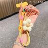 Fashionable Flower Mobile Phone Universal Lanyard, Wrist Short Lanyard, Multi-Functional Wrist Lanyard, Anti-Loss Ppendant