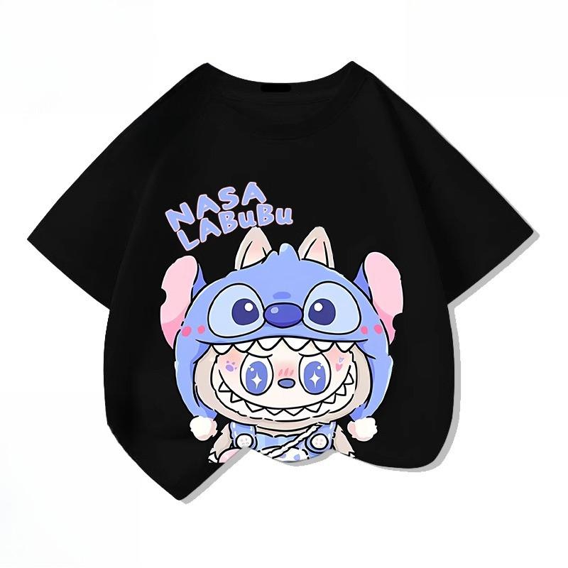 Cartoon T-shirt Unisex Short Sleeved Children's Top