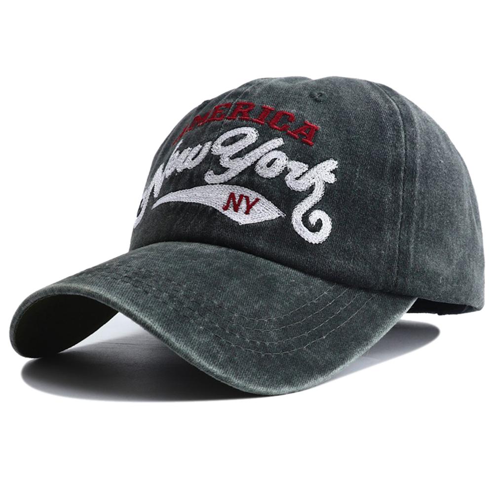 Retro Letter Embroidered Baseball Cap For Women Men Hip Hop Fishing Snapback Hat Women'S Washed Old Duckbill Cap Gorras Hombre
