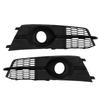 1 Pair Fog Light Grille Cover Glossy Black Left Right Fog Lamp Frame Grille Fit for S6 C7 4G 2016 To 2018