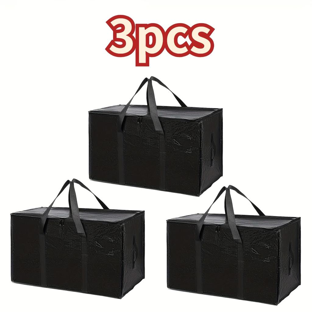 1/3PCS Oversized Moving Bags - Heavy-Duty Storage Tote with Reinforced Handles | For Clothes & Moving Supplies