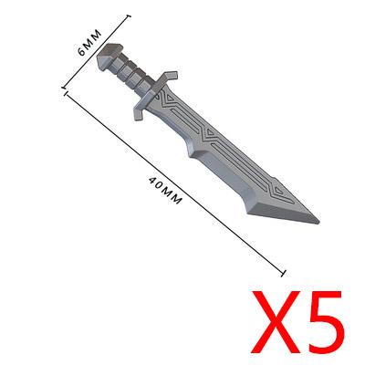 MOC Building Block Medieval Solider Knight Figures Toy Weapons Accessories Sword Axe Bow Sword Ten Spear Crossbow Mini Bricks