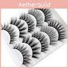 5 Multipack Pairs Mink Hair False Eyelashes Wispy Fluffy Long Natural Lashes Eye