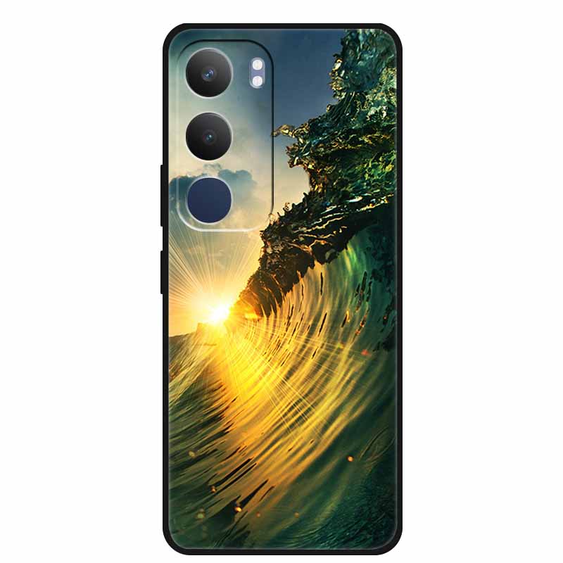 For Vivo Y29 5G Case V2420 Cartoon Wolf Tiger Soft Silicone Cover TPU Phone Case for Vivo Y29 5G Bumper Capa Shockproof Fundas