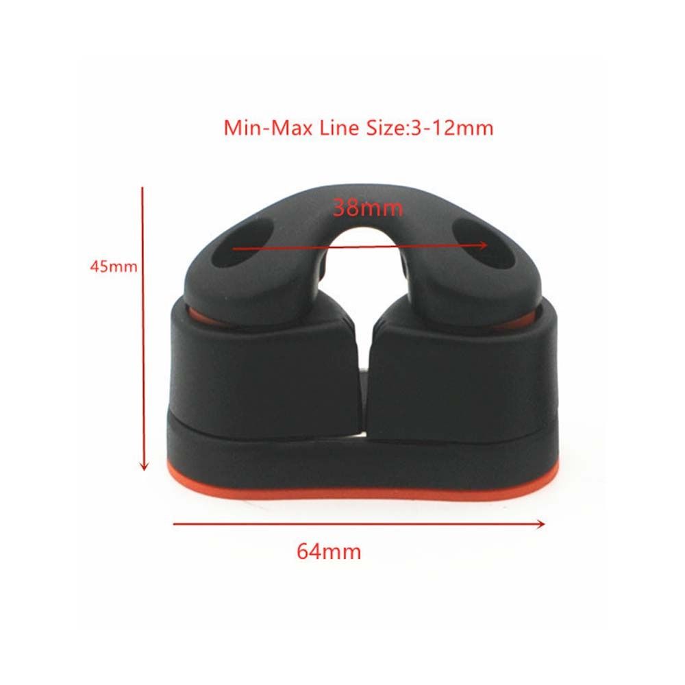With Leading Rings Nylon Rope Clamp Kayak Boat Cleats Durable Fast Entry Cam Cleat