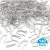 140 PCS Metal Curtain Hooks for Drapes, 1.2 in Rustproof Drapery P for Pinch Pleat Curtain, S-Shaped Pin-On Hook for Window, Door, Shower, RV Curta