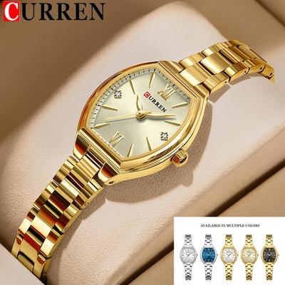CURREN Women Watch Top Brand Luxury Lady Girl Wristwatch Elegant Fashion Steel Bracelet Waterproof Casual Female Clock 9112