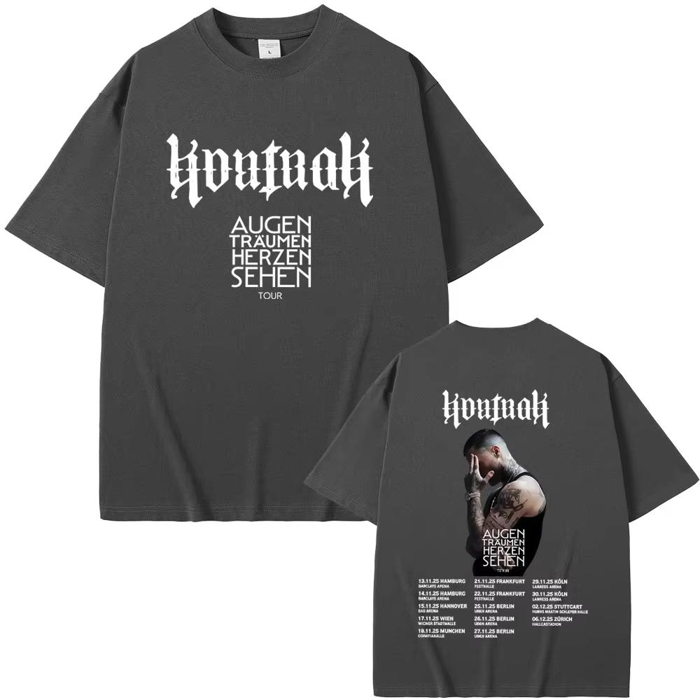 Rapper Kontra K Augen Traumen Herzen Sehen Tour T-shirts Men Women Fashion Pop T Shirts Male Oversized