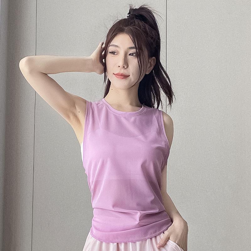 Damski zestaw do biegania i jogi 2025 szybkoschnący: Letnia kamizelka pulowerowa ze spodenkami