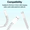 10pcs Cable Protector Silicone Charge Cable Spiral Winder Wire End Cord Savers Cover For Phone USB Charger Cable Accessories