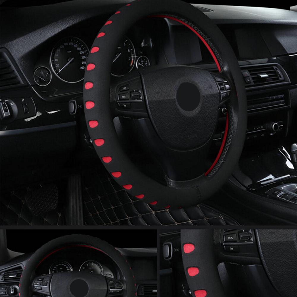 Car Steering-wheel Covers EVA Punching Car Steering Wheel Cover Diameter 38cm Universal Skidproof Fit For Most Cars Car-styling