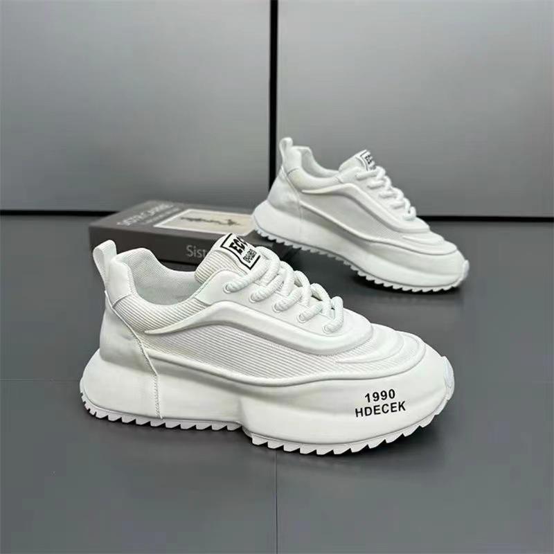 Fashion Casual Color Block Mesh Breathable Increased Internal Platform Designer Chunky Sneakers for Men Women Fashion Running Men Shoes