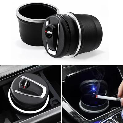 1 PC New Car Ashtray Garbage Coin Storage Cup Container Cigar Ash Tray For Nismo Nissan Qashqai Juke X-Trail Patrol Navara Tiid