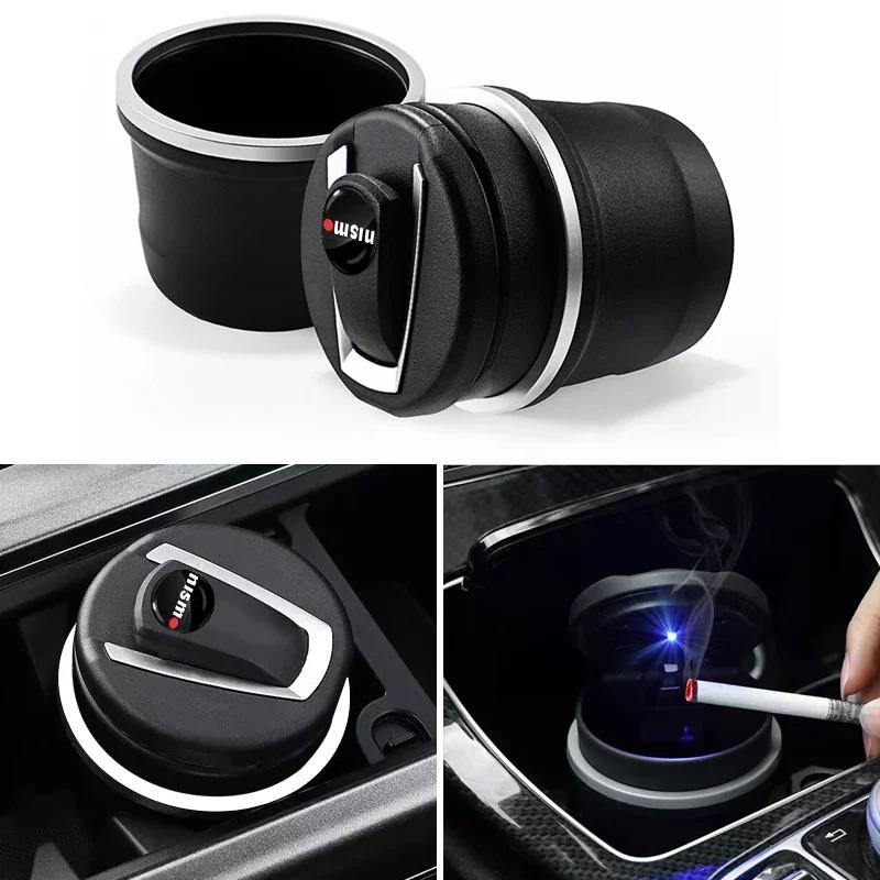 1 PC Nouveau cendrier de voiture Poubelle Rangement pièces de monnaie Tasse Contenant Cendrier à cigares Pour Nismo Nissan Qashqai Juke X-Trail Patrol Navara Tiid