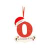 2D Christmas Decoration Pendant Christmas Tree Tag Theme Party Crafts Ornament