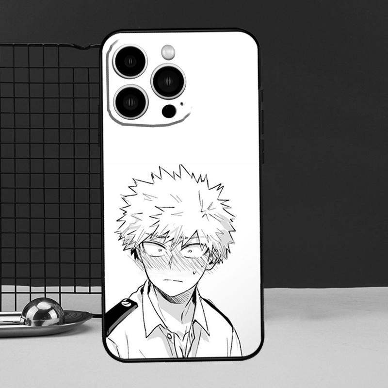 Bakugo Boku No My Hero Academia Phone Cover For iPhone 12 13 Mini 11 14 Pro Max X XS XR Max 7 8 Plus SE Soft Case Fundas