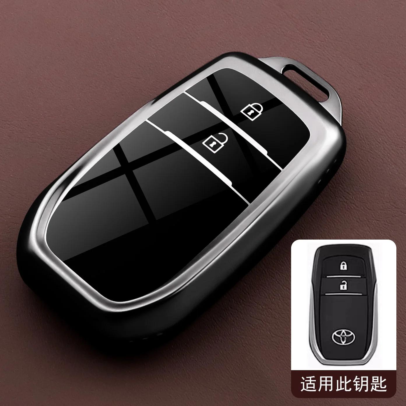 

Car Key Case Cover for Toyota Hilux Corolla Avensis Prado Fortuner RAV4 CHR 2 3 4 Buttons TPU Shell Accessories