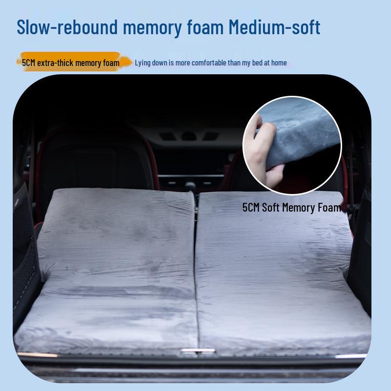 BYD Tang SUV Memory Foam Portable Car Mattress - Rear Travel Bed for Camping