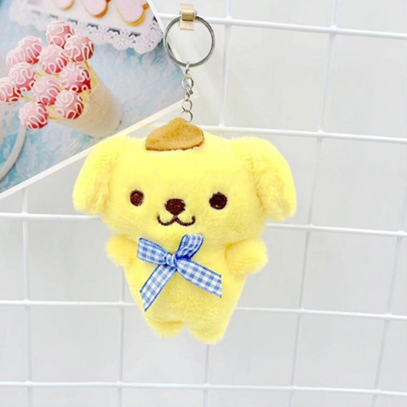 

Kawaii Plush Doll Toy Cute Cartoon Hello Kitty Kuromi My Melody Cinnamoroll Plushie Keychain Bags Pendant Decoration Gift