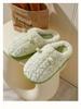 Cartoon Cotton Winter Slippers for Women & Men: Warm, Non-Slip, Closed Toe Indoor House Shoes
