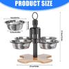 Elevated Pet Feeding Station Splash Proof For Comfortable Dog Dining Feeding Bowl Adjustable Heights