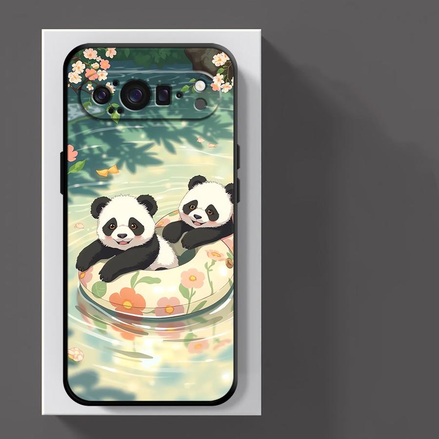Cartoon Cute Panda Funda Phone Cover Case for Google Pixel 10A 6a 10 9 Pro XL 8a 9a 7a 6 7 8 Pro