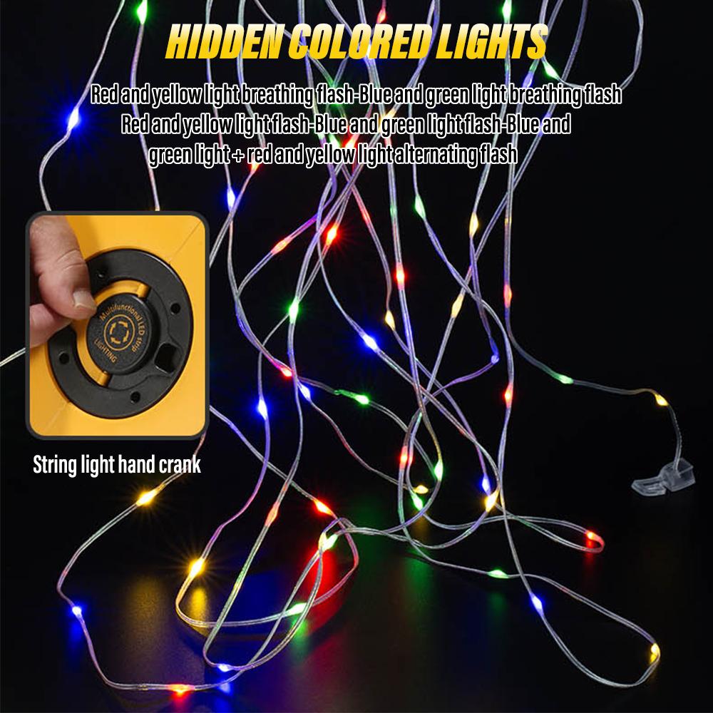 High power handheld flashlight Rechargeable torch, multi-function searchlight Portable camping light 6000 mAh battery capacity