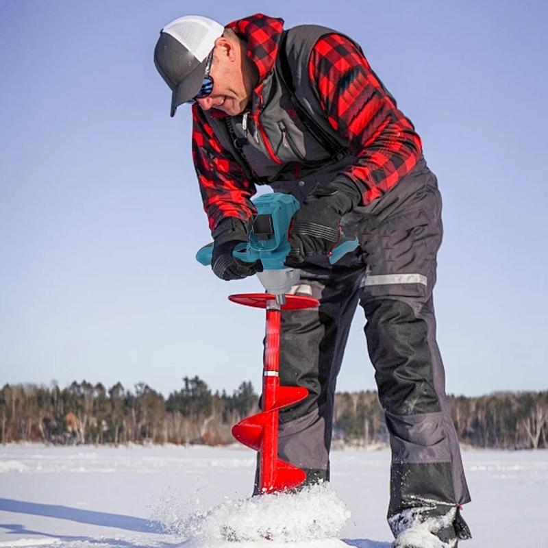 Electric Post Hole Digger Electric Ice Auger 100-800RPM 6 Speed Adjustable 1200N.m Torsion Cordless Post Hole Digger Power Head