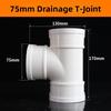 Corrosion-Resistant 3-Way Drainage Pipe Fittings White Drain Pipe Joint  Pipeline Accessories