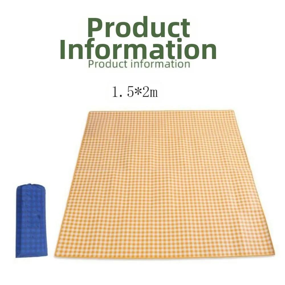 Waterproof Outdoor Camping Tent Sleeping Mat Foldable Moisture-proof Picnic Mat Beach Mat Easy to Clean Oxford