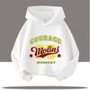 Autumn Winter Letter Print Kids Warm Children's Hoodie Kid Sport Sweatshirt Cartoon Boys Clothing Girls Long Sleeve Top
