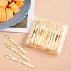 80pcs -Bamboo Disposable Wooden Fruit Fork Dessert Cocktail Set Party Home Household Decor Tableware Supplies