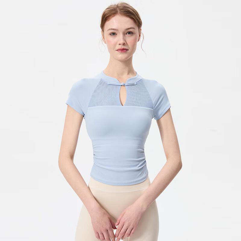 

OEING Women s Pleated Sports Yoga Top with Built-in Bra S-XL