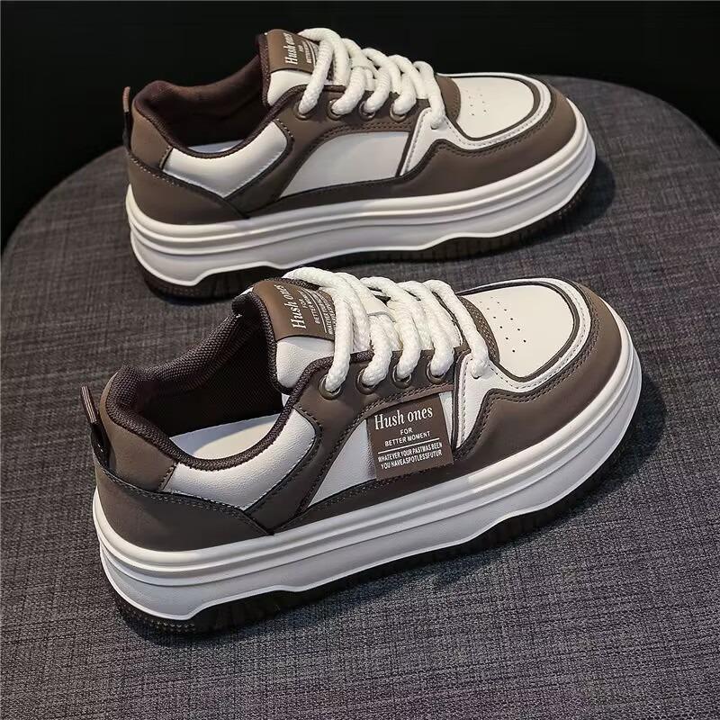 Little white shoes women's autumn and winter new versatile muffin thick baseplate shoes popular panda casual sports women's shoes