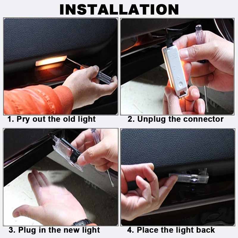 HD Car Door Light LED Courtesy Ghost Shadow Lamp For Mercedes Benz CLA CLS C ECoupe W117 C117 W218 W219 C218 C219 C205 A207 C207