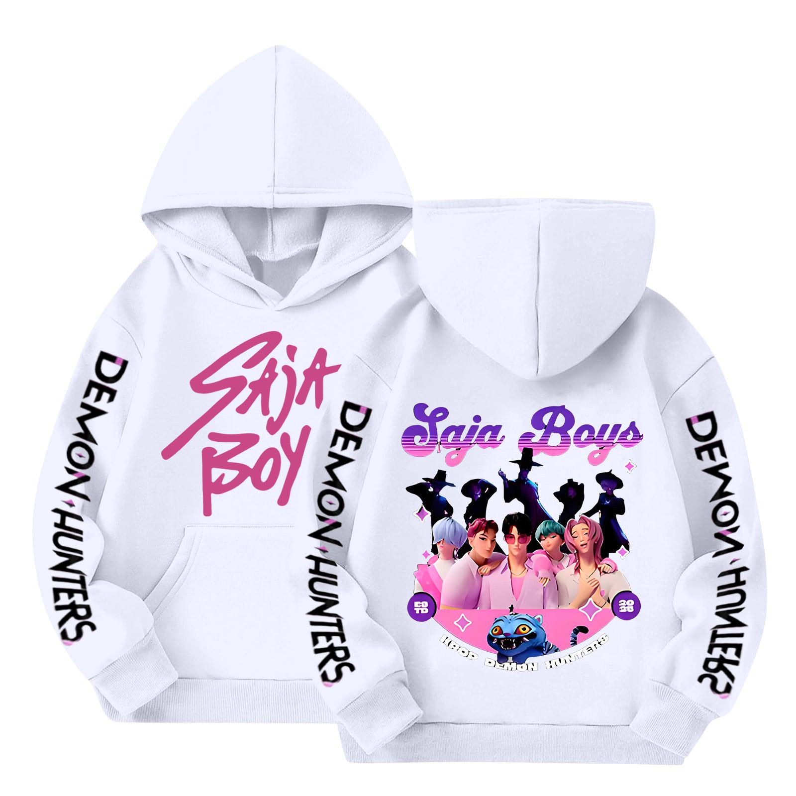 

Детский пуловер с длинным рукавом, свободного кроя, с принтом букв, капюшоном на шнурке 150 белый