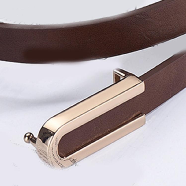 Trendy Waist Belt U Shaped Metal Buckle Thin Belt Waist Cincher for Women Enhances Any Outfit