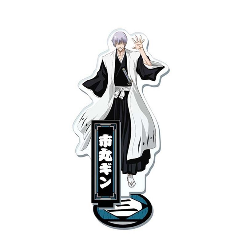 Anime Bleach Acrylic Stand Model Plate Kurosaki Ichigo Kuchiki Rukia Hitsugaya Toshiro Cartoon Figures Standing Sign Holder