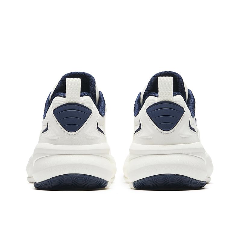 Anta ACE Slip Resistant Abrasion Resistant Low Top Casual Running Shoes Women's Ivory White/New Ink Blue Sneakers