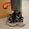 Women's shoes 2025 autumn and winter new style with plush and thickened women's shoes  sports and casual cotton shoes