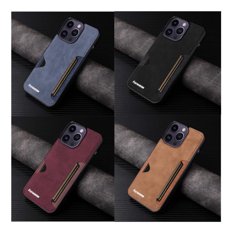 Funda para iPhone 17/16/15/12 con Ranura para Tarjeta y Billetera para Monedas