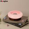 Donut Table Lamp | 3-Color Touch Control | Wood Base + Glass Shade | 4 Color