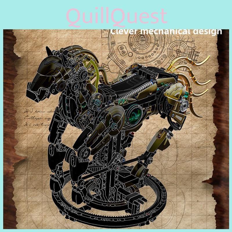 Horse Mechanical Diy Puzzle Building Blocks With Abs Plastic For Kids Gift