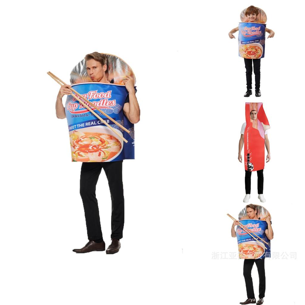 Halloweenský kostým Nafukovací mořské plody Ramen a hůlky Kombinéza na párty vystoupení