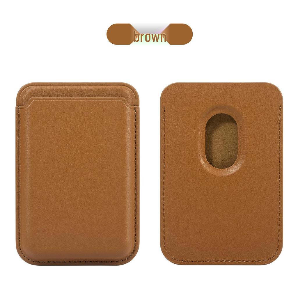 MagSafe Compatible Magnetic Leather Card Holder for iPhone 17/17 Pro
