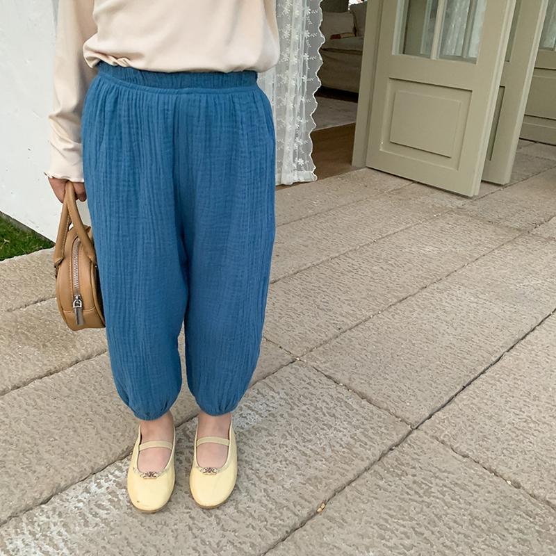 

Брюки для маленьких мальчиков и девочек, тонкие и свободные брюки-фонарики, однотонные детские длинные брюки