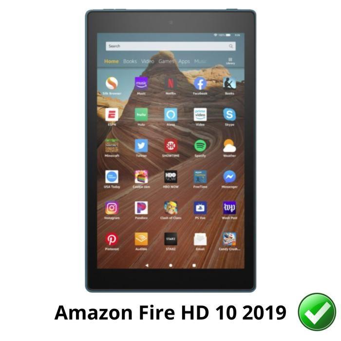 Displayschutzfolie - Phonillico - Amazon Fire HD 10 (2019) - 2er-Pack - Kratzfest - Ultradünn
