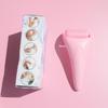 Pink Silent Ice Facial Massage Roller - Cold Compress and Lifting Tool