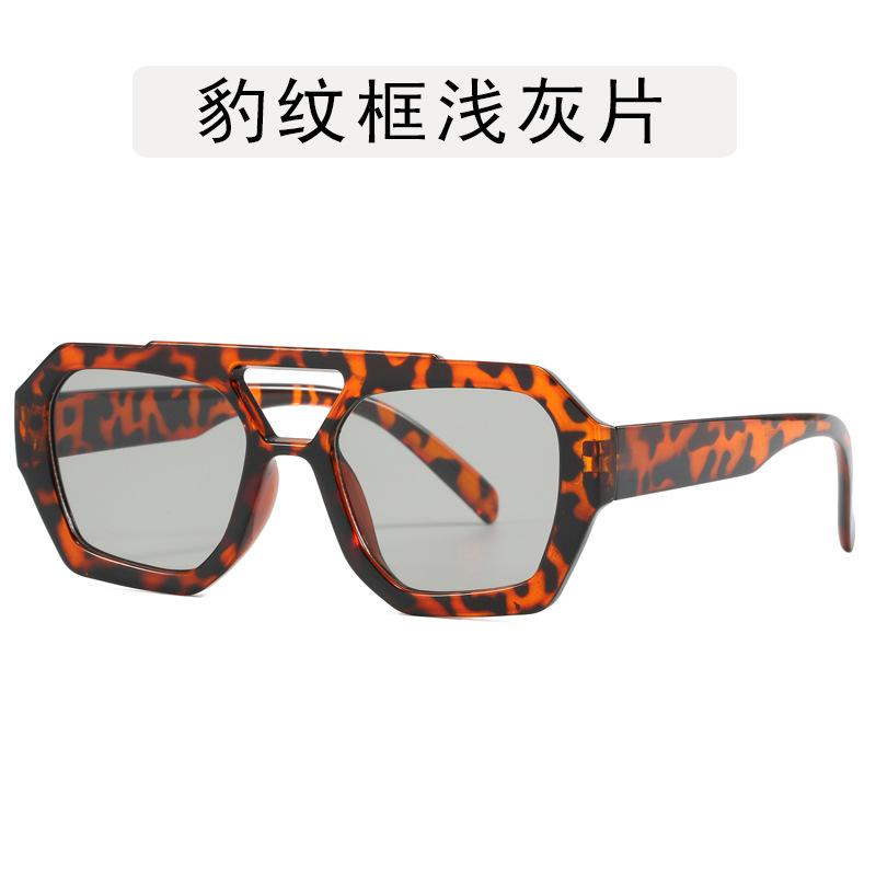 Polygon Shape Women's Sunglasses Double Bridge Anti-glare Sun Glasses for Men Hiking Mountaineering Sun Glass Women